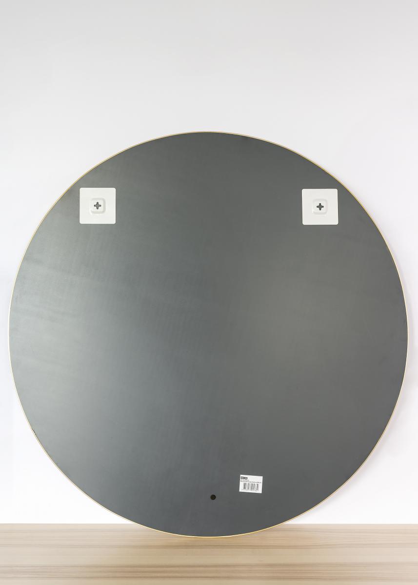 KAILA Round Mirror - Thin Brass 100 cm Ø