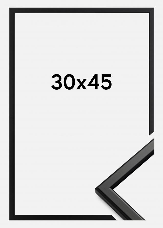 Ramme Slim Matt Antirefleksglass Svart 30x45 cm
