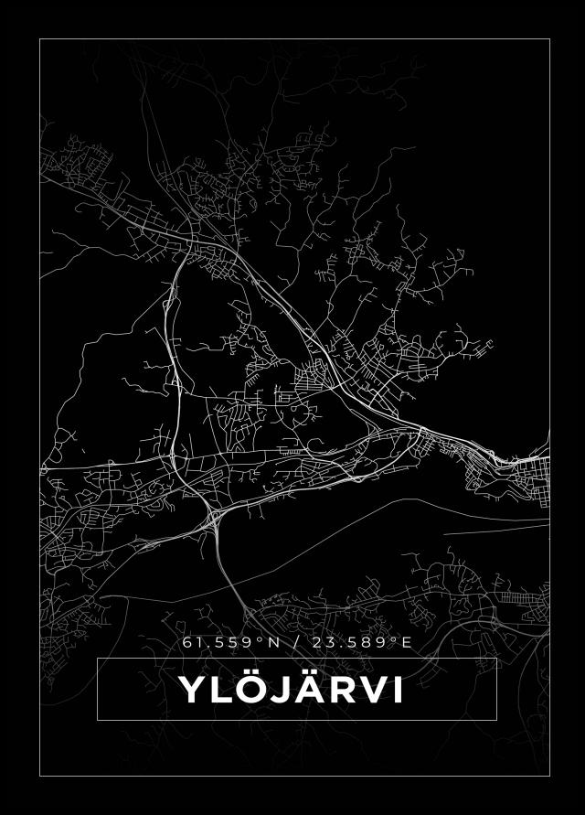 Kart - Ylöjärvi - Svart Plakat