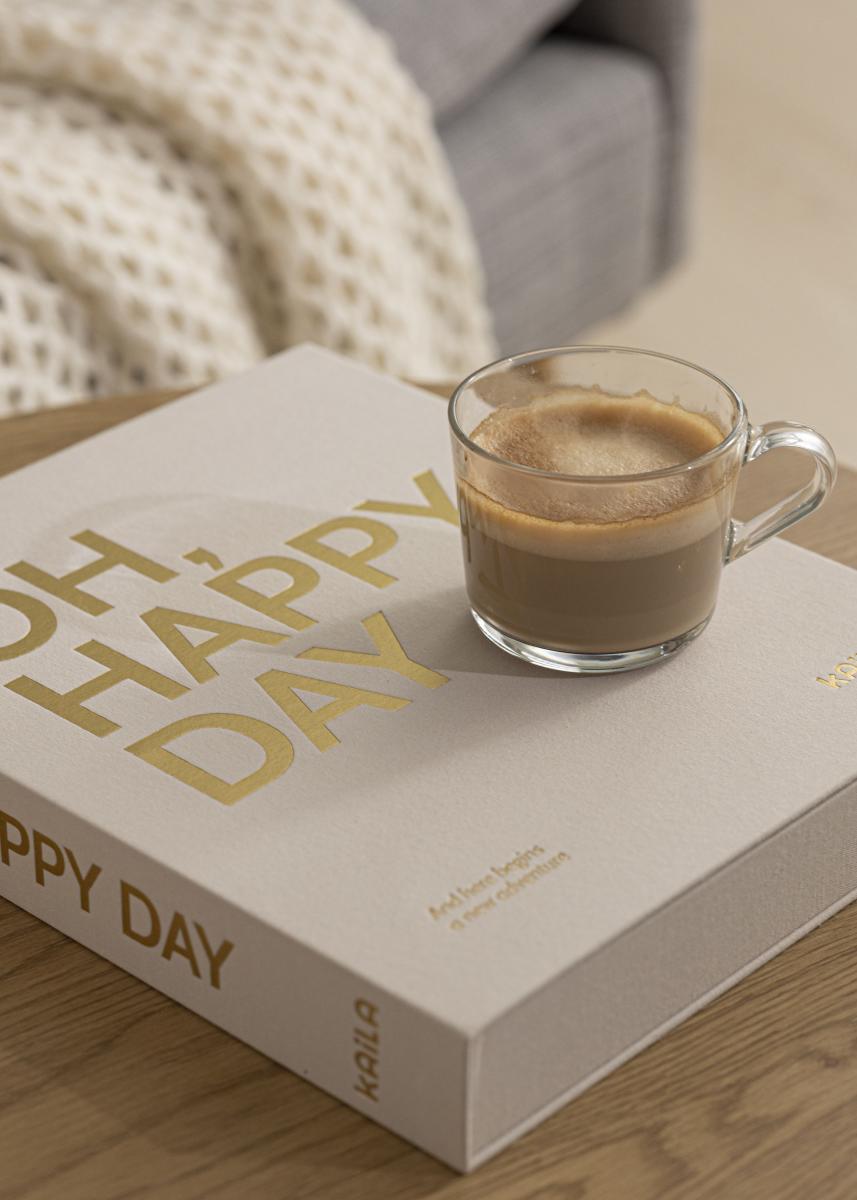 KAILA OH HAPPY DAY Creme - Coffee Table Photo Album (60 Svarte Sider)