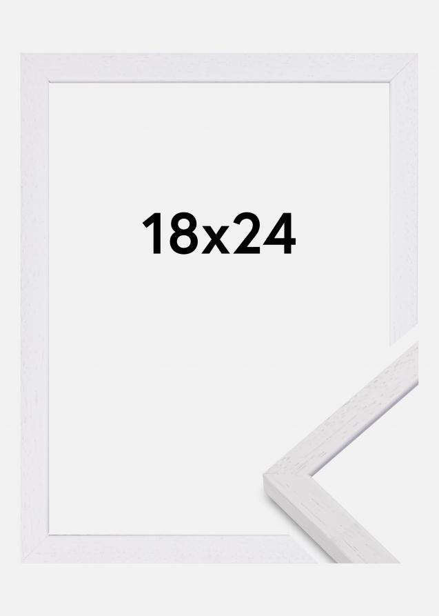 Ramme Glendale Matt Antirefleksglass Hvit 18x24 cm