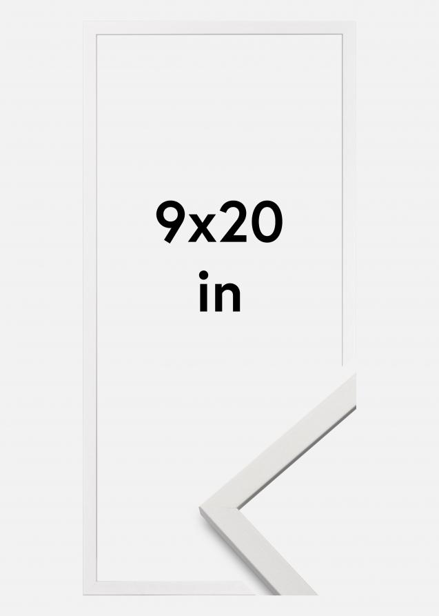 Ramme Edsbyn Akrylglass Hvit 9x20 inches (22,86x50,8 cm)