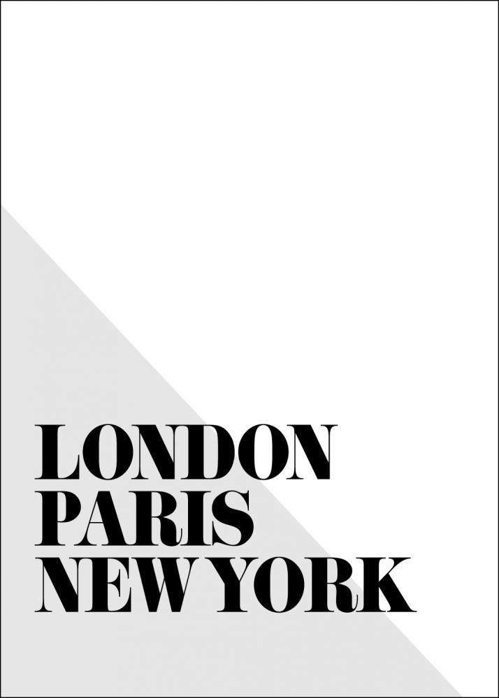 London - Paris - New York Plakat