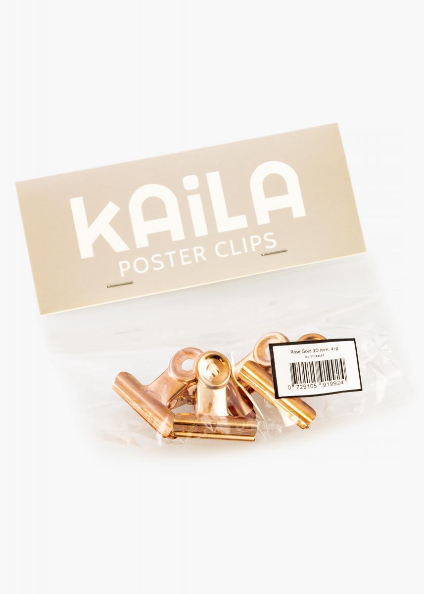 KAILA Poster Clip Rose Gold 30 mm - 4-p