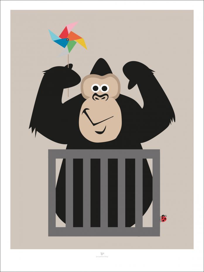 Gorilla - Beige Plakat