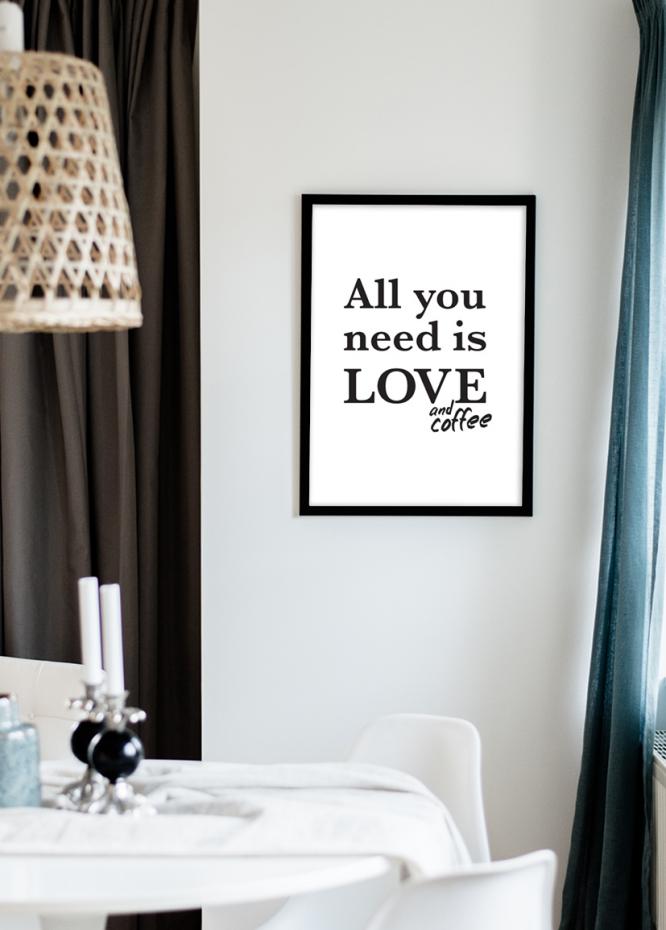 Love and coffee - Plakat