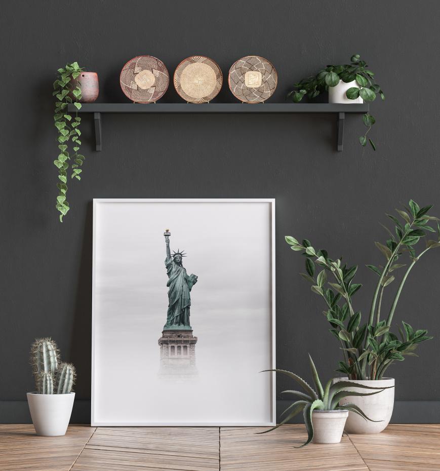 Statue of Liberty Foggy