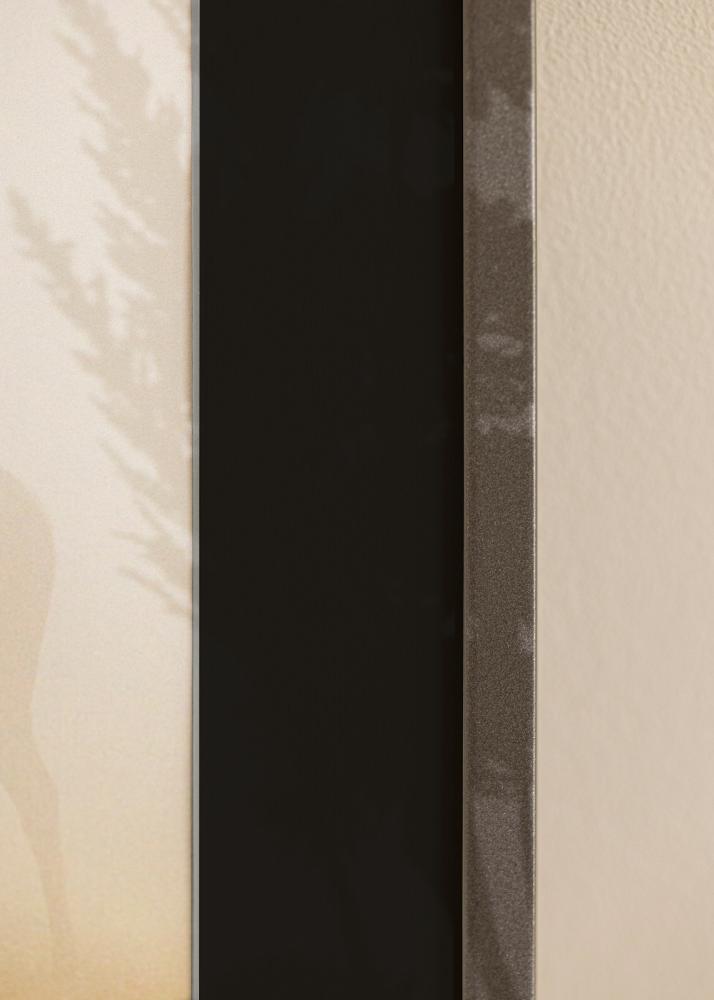Ramme Edsbyn Grafitt 30x30 cm - Passepartout Svart 8x8 inches