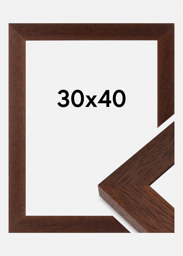 Ramme Juno Akrylglass Teak 30x40 cm