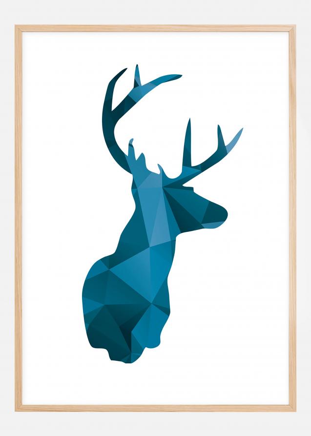 Deer - Blå Plakat