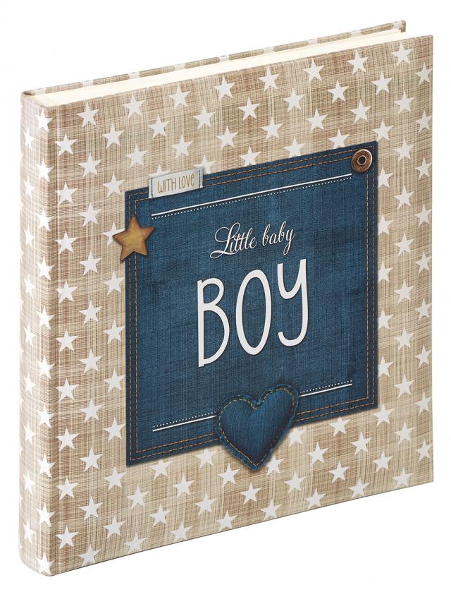 Little Baby Boy Blå - 28x30,5 cm (50 Hvite Sider / 25 Ark)