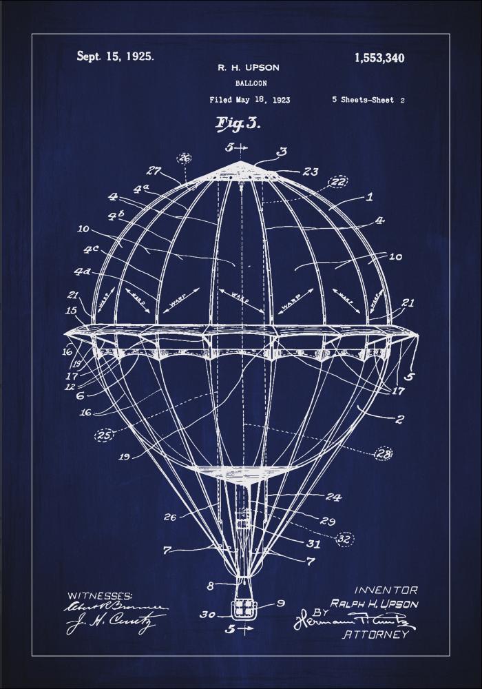 Patenttegning - Luftballong - Bl