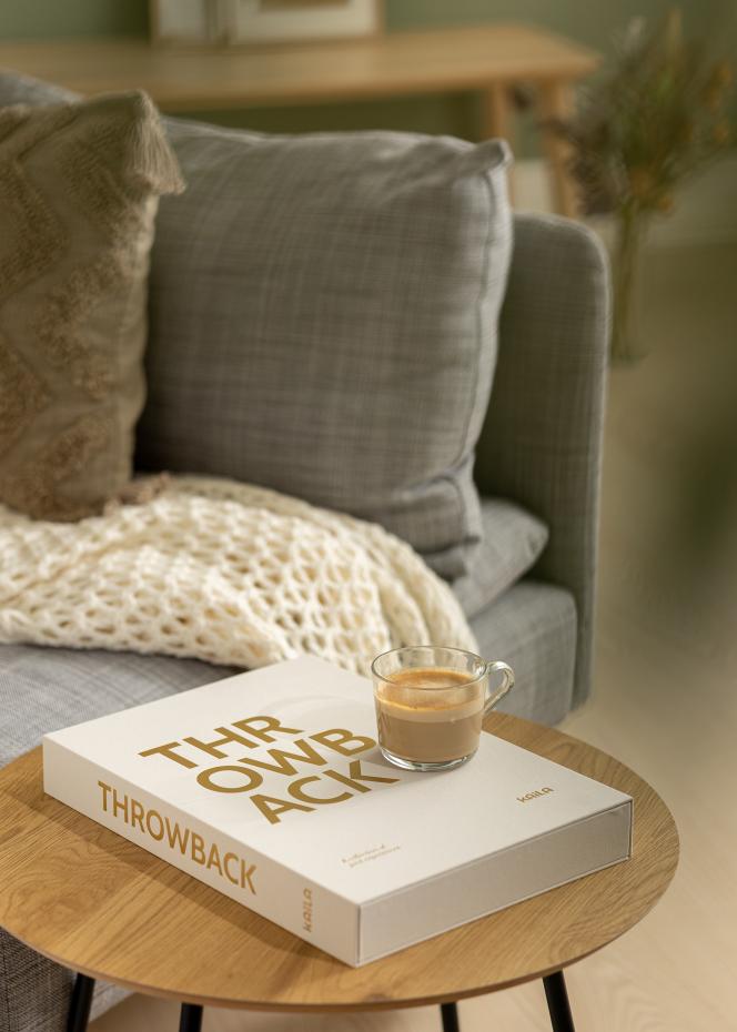 KAILA THROWBACK Warm Grey XL - Coffee Table Photo Album (20 Svarte Sider)