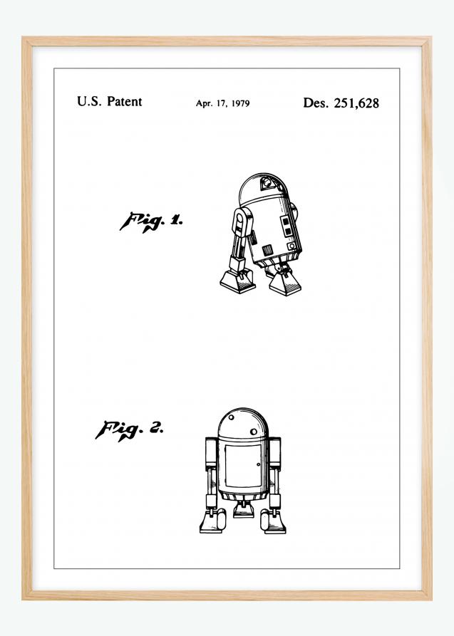 Patenttegning - Star Wars - R2-D2 - Poster Plakat