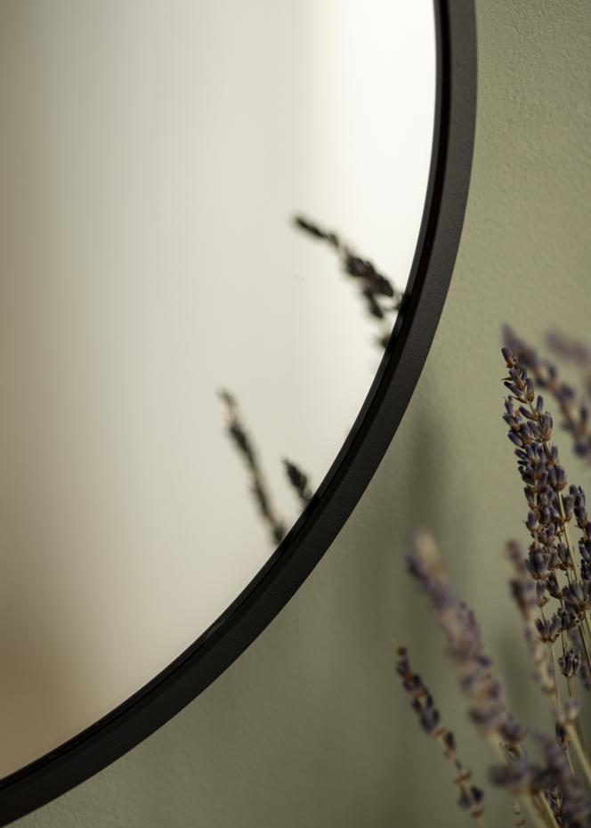 KAILA Round Mirror - Edge Black 40 cm 