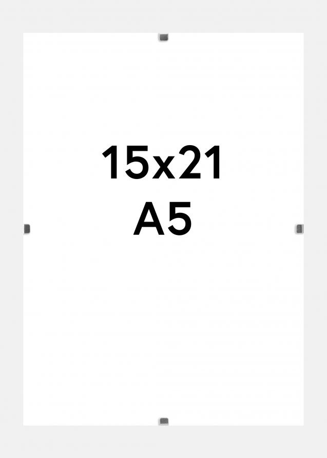 Klipsramme Matt Antirefleksglass 15x21 cm (A5)
