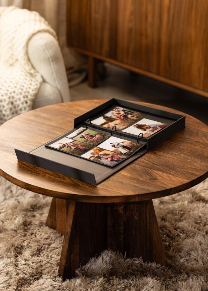 KAILA OUR LOVE STORY Black - Coffee Table Photo Album (60 Svarte Sider)