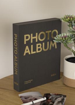 KAILA PHOTO ALBUM Black - Coffee Table Photo Album (60 Svarte Sider / 30 Ark)
