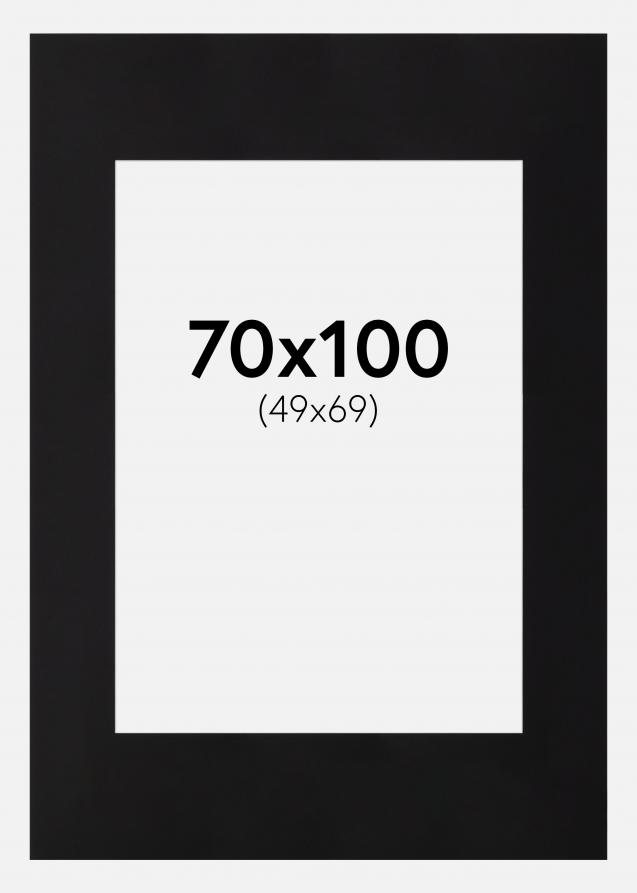 Passepartout Canson Svart (Hvit kjerne) 70x100 cm (49x69)