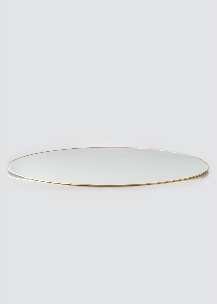 KAILA Round Mirror - Thin Brass 100 cm Ø