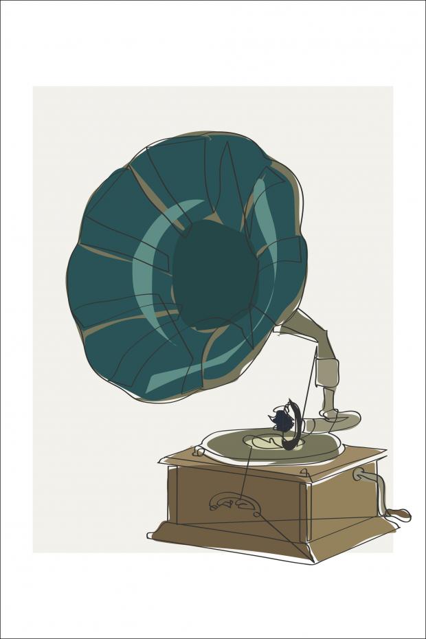 Gramophone Plakat
