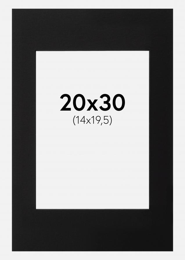 Passepartout Svart (Svart kjerne) 20x30 cm (14x19,5)