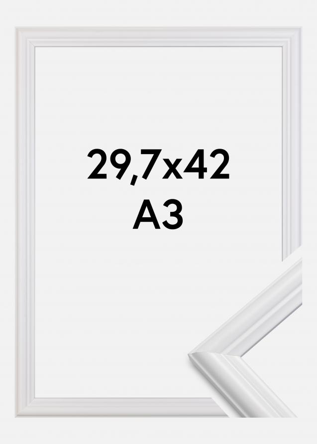 Ramme Siljan Akrylglass Hvit 29,7x42 cm (A3)