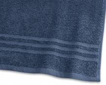 Badehåndkle Basic Frotté - Blå 65x130 cm
