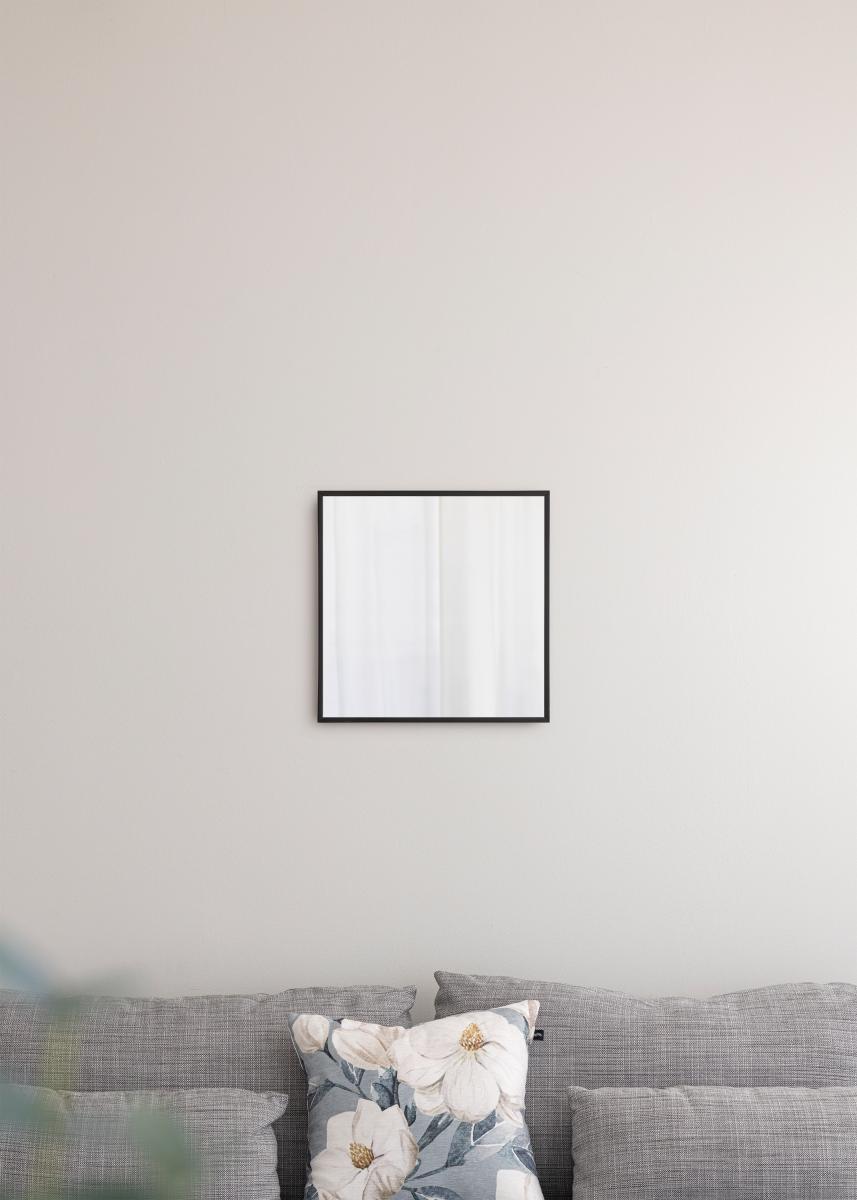 Speil Chicago Matt Svart 41,1x41,1 cm