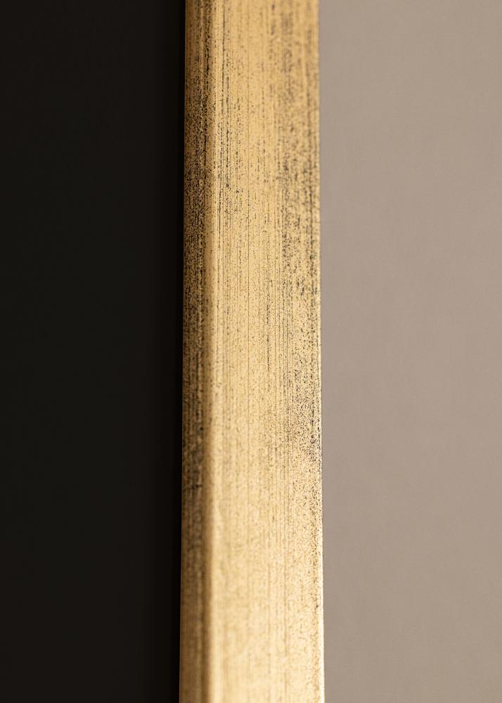 Ramme Stilren Gull 60x60 cm - Passepartout Svart 45x45 cm