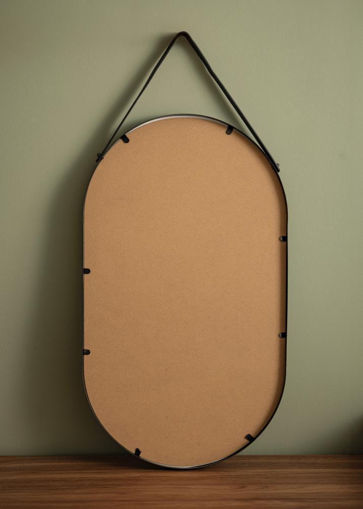 Speil Trapani Svart 35x60 cm