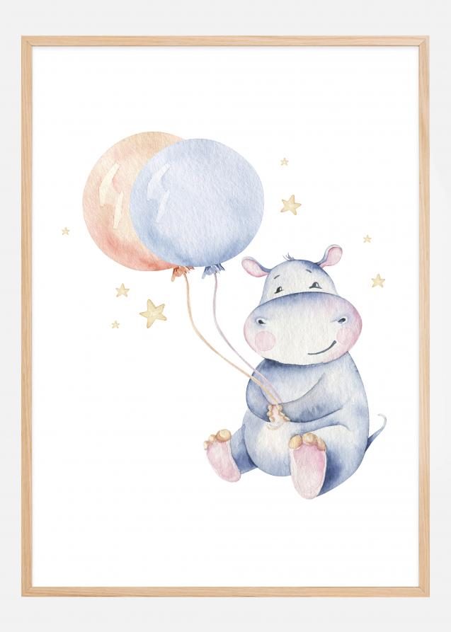 Hippo Balloon Plakat
