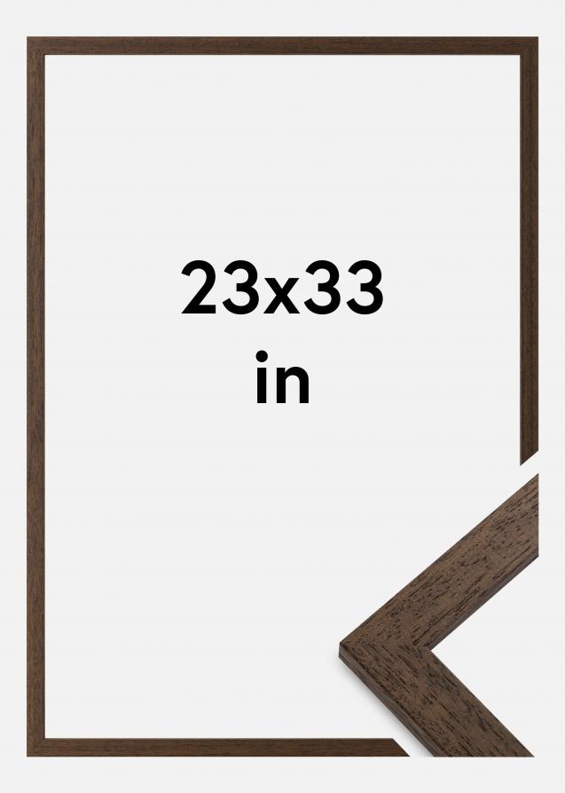 Ramme Brown Wood Akrylglass 23x33 inches (58,42x83,82 cm)