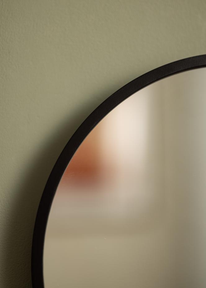KAILA Round Mirror - Edge Black 30 cm 