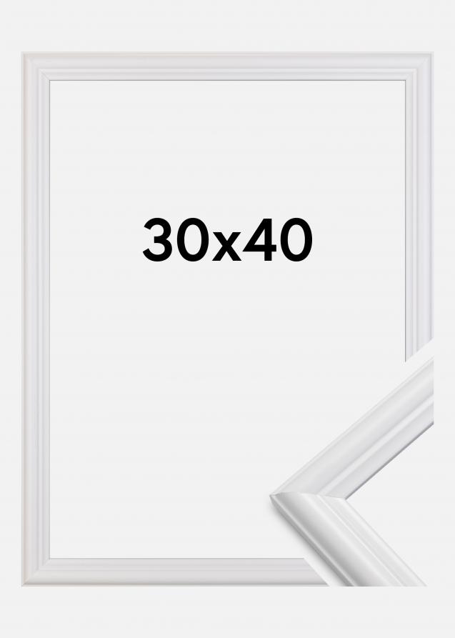 Ramme Siljan Akrylglass Hvit 30x40 cm