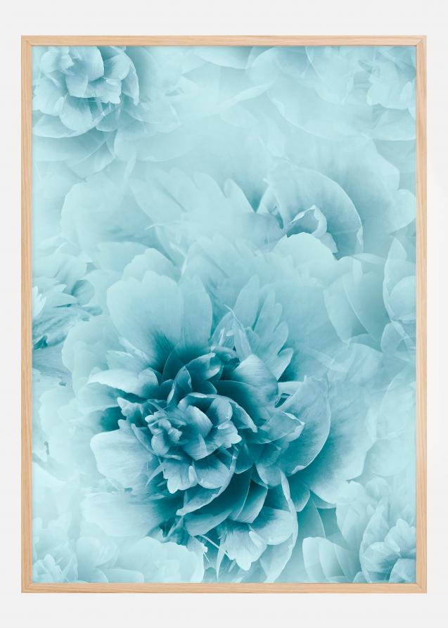 Turquoise flowers Plakat