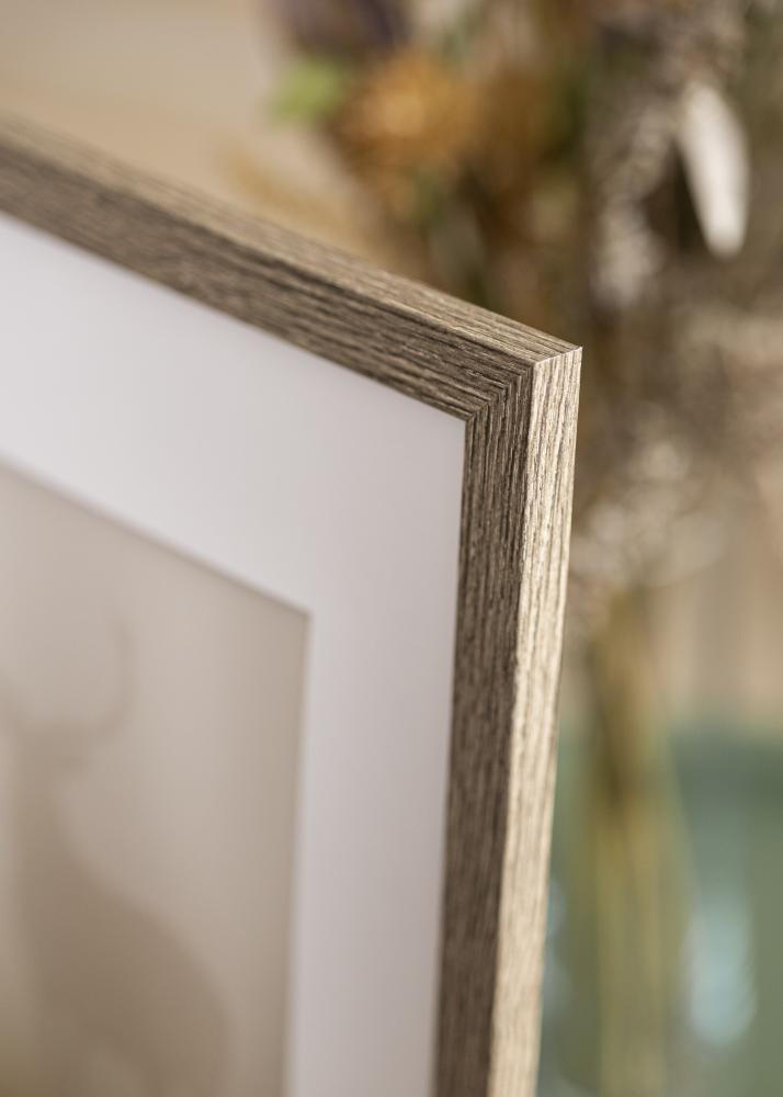 Ramme Stilren Akrylglass Dark Grey Oak 50x70 cm