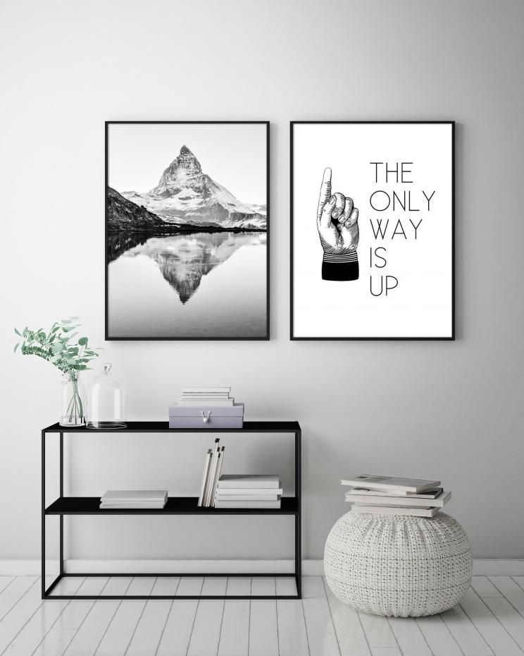The only way is up - 30x40 cm