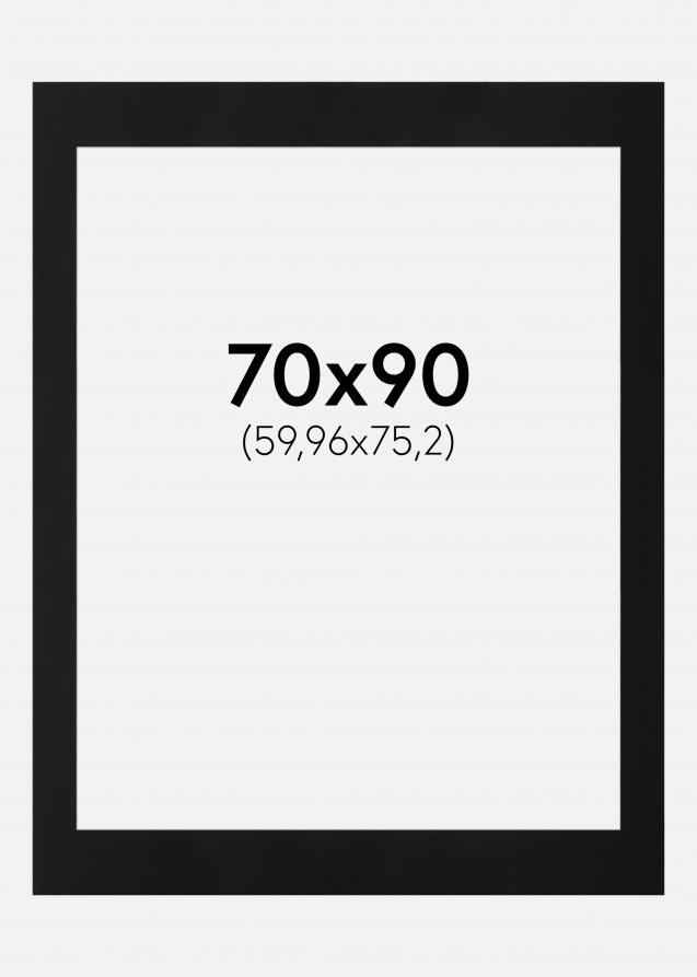 Passepartout Canson Svart (Hvit kjerne) 70x90 cm (59,96x75,2)
