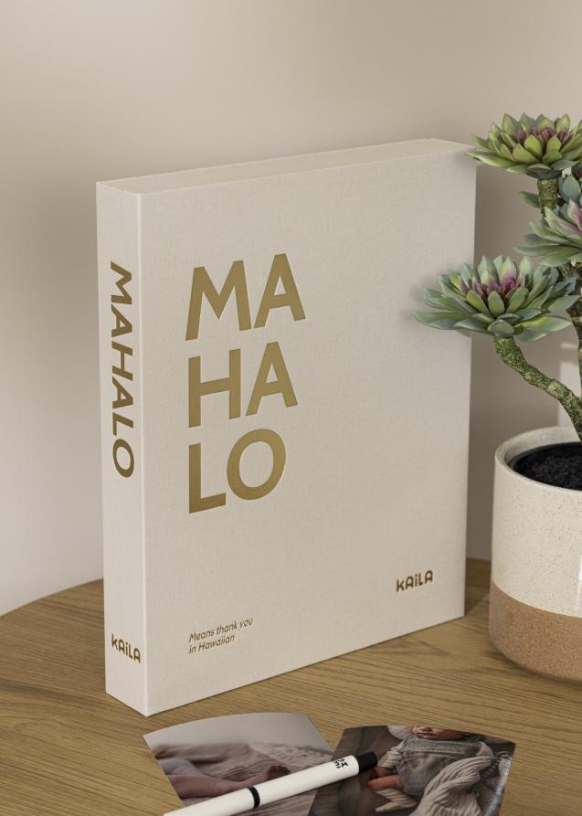 KAILA MAHALO - Coffee Table Photo Album (60 Svarte Sider / 30 Ark)