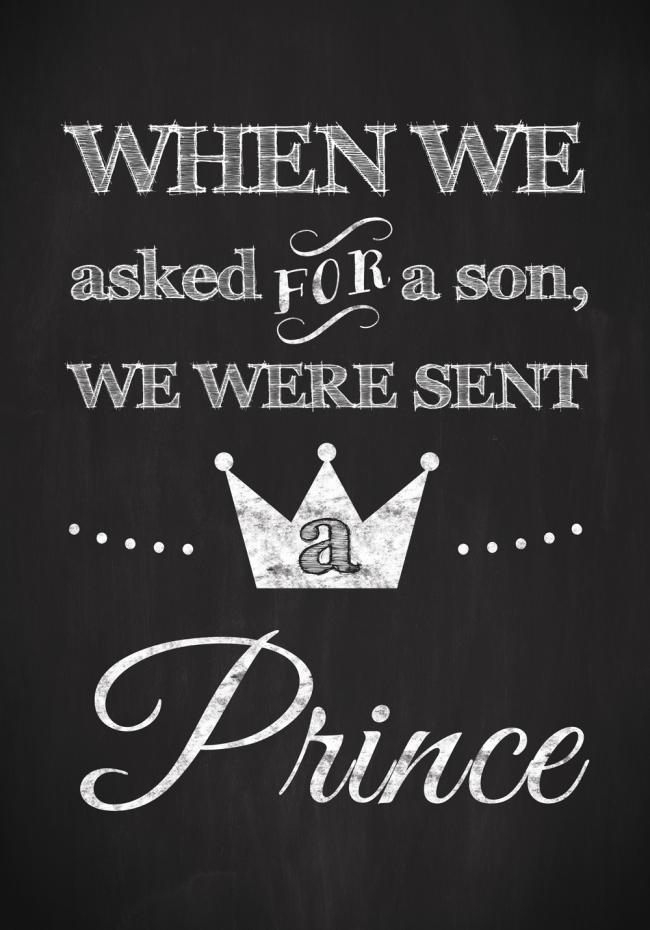 Asked for a son, we were sent a prince