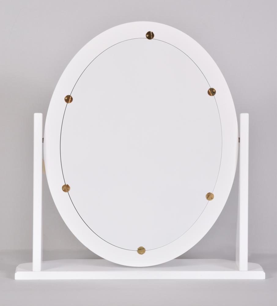 Speil Bella Oval Dressing Table Hvit 46x49x12 cm