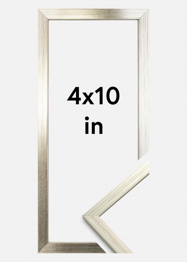 Ramme Edsbyn Akrylglass Sølv 4x10 inches (10,16x25,4 cm)
