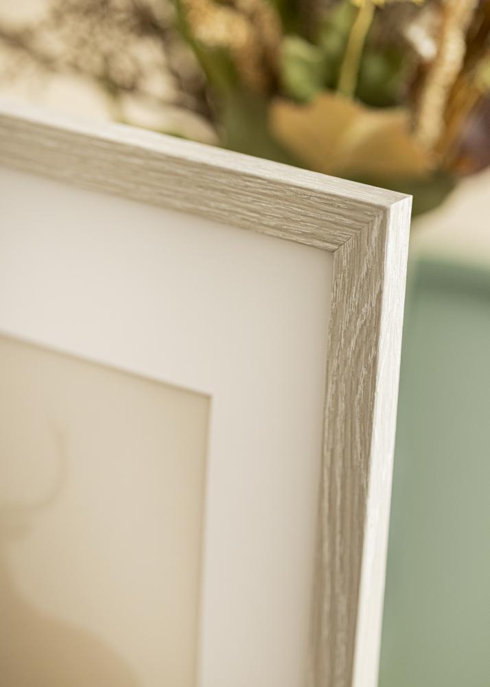 Ramme Stilren Akrylglass Light Grey Oak 40x50 cm