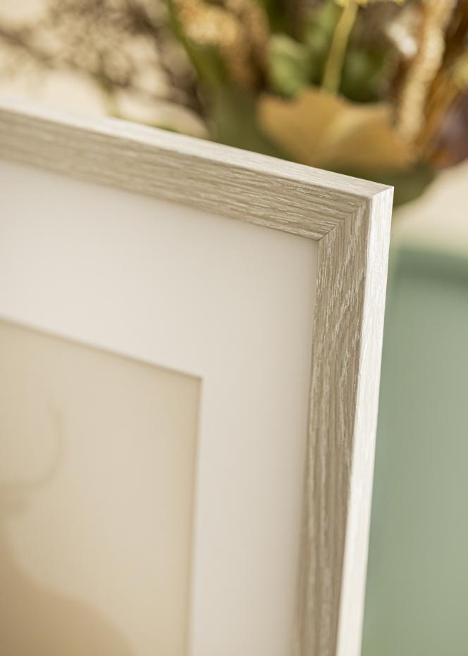 Ramme Stilren Akrylglass Light Grey Oak 30x40 cm