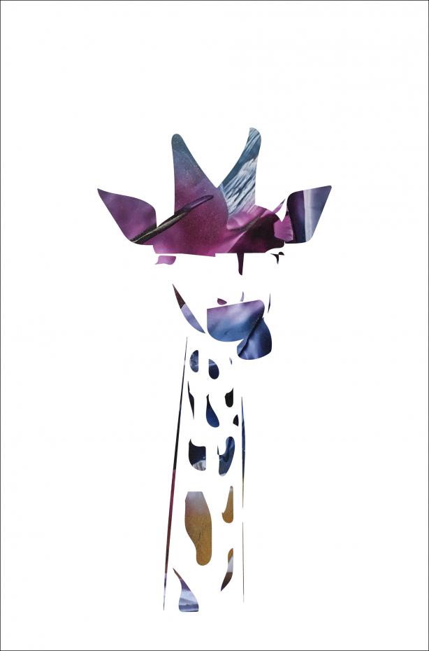 Giraffe night Plakat