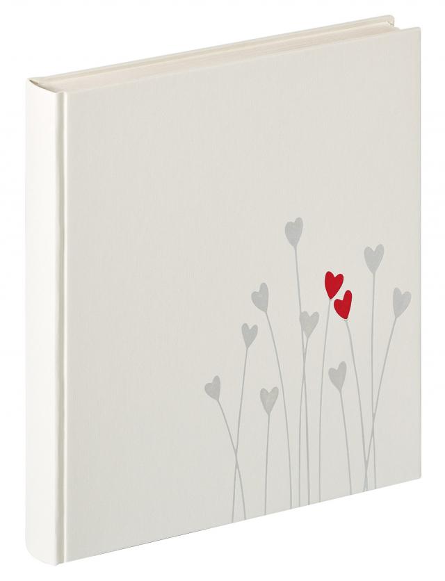 Hjerte Bryllupsalbum Hvit - 28x30,5 cm (50 Hvite sider / 25 ark)
