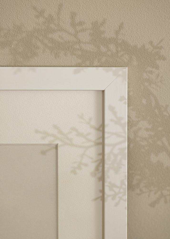 Ramme White Wood Akrylglass 50x75 cm
