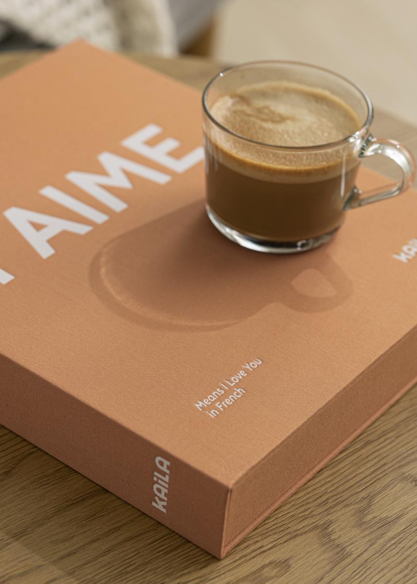 KAILA JE T'AIME - Coffee Table Photo Album (60 Svarte Sider / 30 Ark)