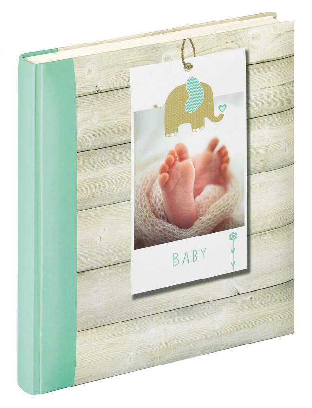 Welcome Babyalbum Grønn - 28x30,5 cm (50 Hvite sider / 25 ark)